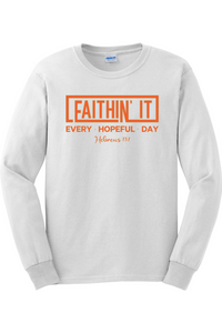 Faithin' It One-of-a-Kind Pumpkin & Khaki Long Sleeve