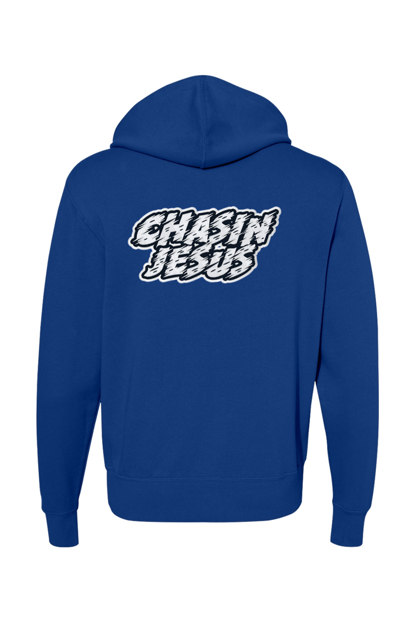 Chasin Jesus Unisex (Embroidery) Lightweight Full-Zip Hooded Sweatshirt