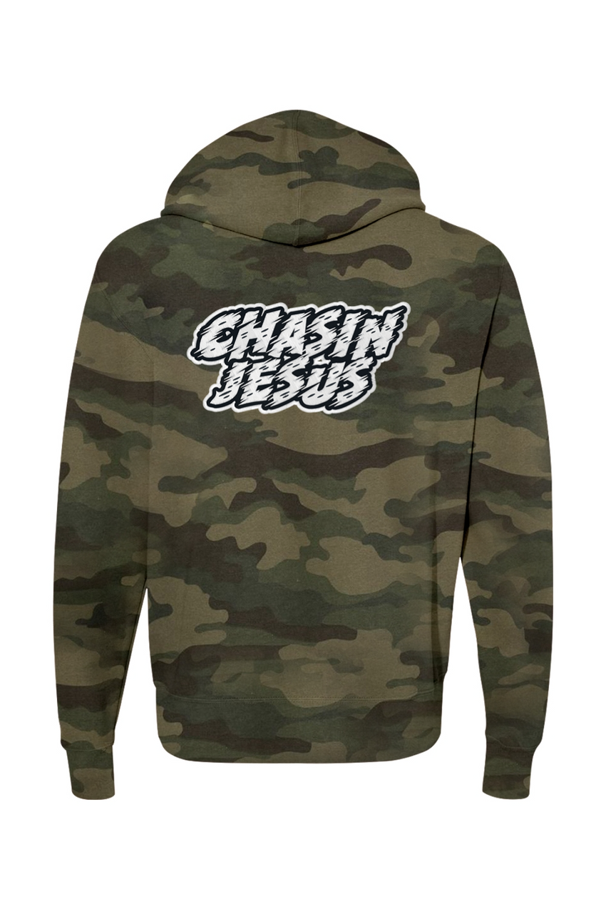 Chasin Jesus Unisex (Embroidery) Lightweight Full-Zip Hooded Sweatshirt