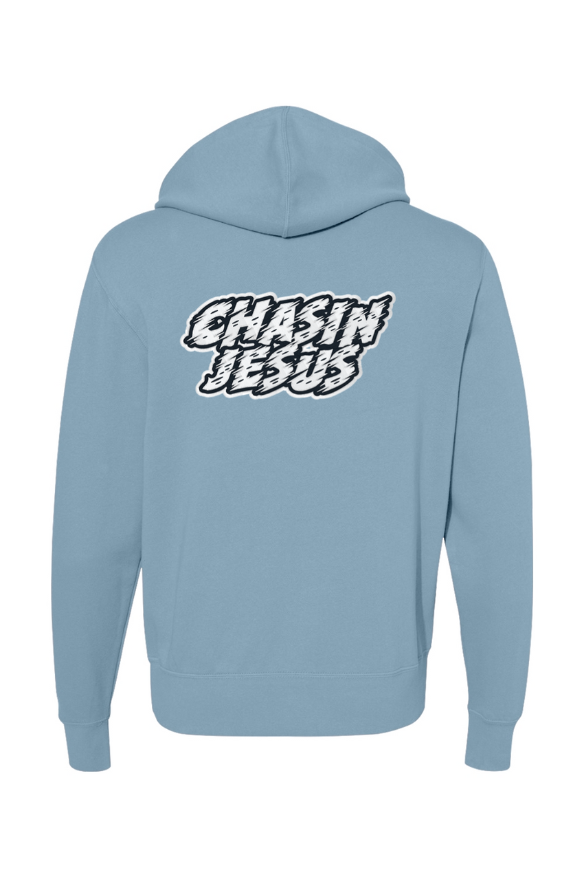 Chasin Jesus Unisex (Embroidery) Lightweight Full-Zip Hooded Sweatshirt