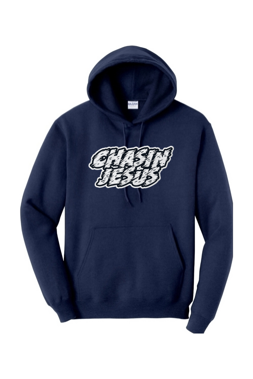 Chasin' Jesus (White Embroidery) Hooded Sweatshirt